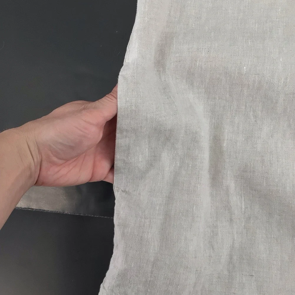 Madewell V-neck Palma Mini Dress in 100% Linen Natural Undyed nq627 Size XXS - Picture 4 of 13